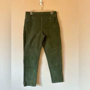 Green corduroy pants